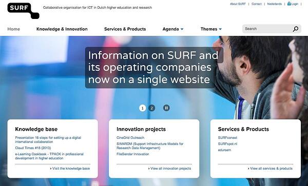 New website CMS SURF based on Hippo
