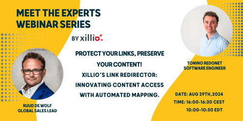 Webinar: Protect your links, preserve your content!&nbsp;Xillio’s Link Redirector
