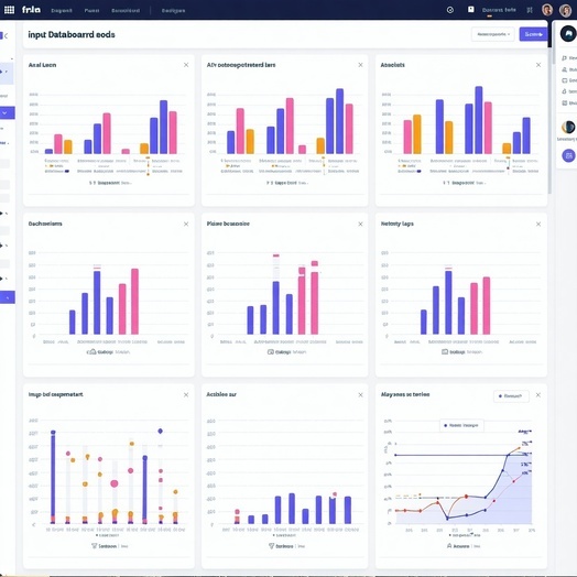 Show some dashboards of datapoints lines bars that are input for a plan-1