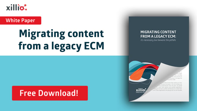 Migrating content from the legacy ECM