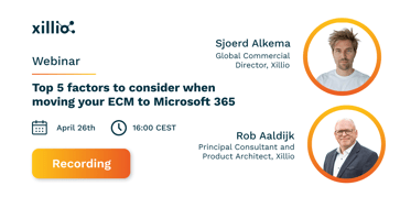 Top 5 factors to consider when moving your ECM to Microsoft 365