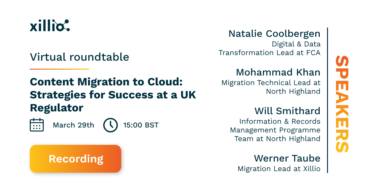 Content Migration to Cloud: Strategies for Success at a UK Regulator