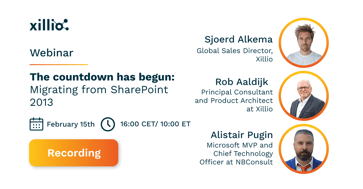Webinar 'The countdown has begun: Migrating from SharePoint 2013'