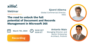 Road to better document and records management in Microsoft 365