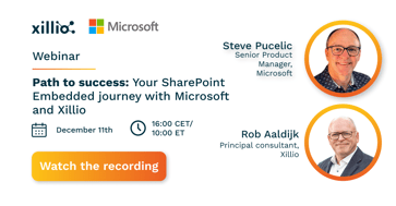 Path to success: Your SharePoint Embedded journey with Xillio