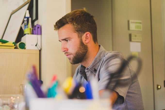 Professional reviewing migration strategy