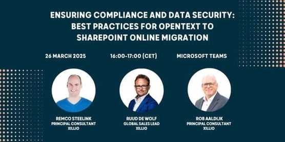 Webinar: Ensuring Compliance and Data Security:&nbsp; Best practices for OpenText to SharePoint Online migration