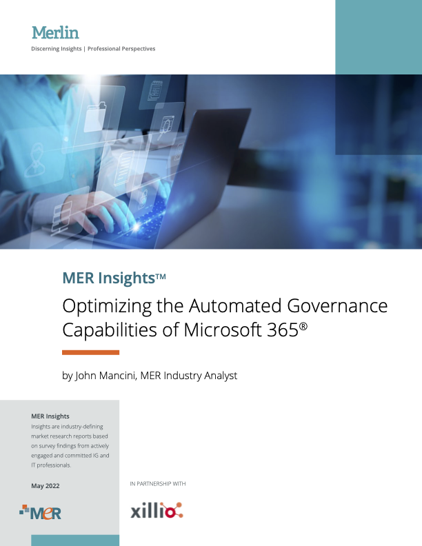 Microsoft 365 and information governance – findings of the MER report