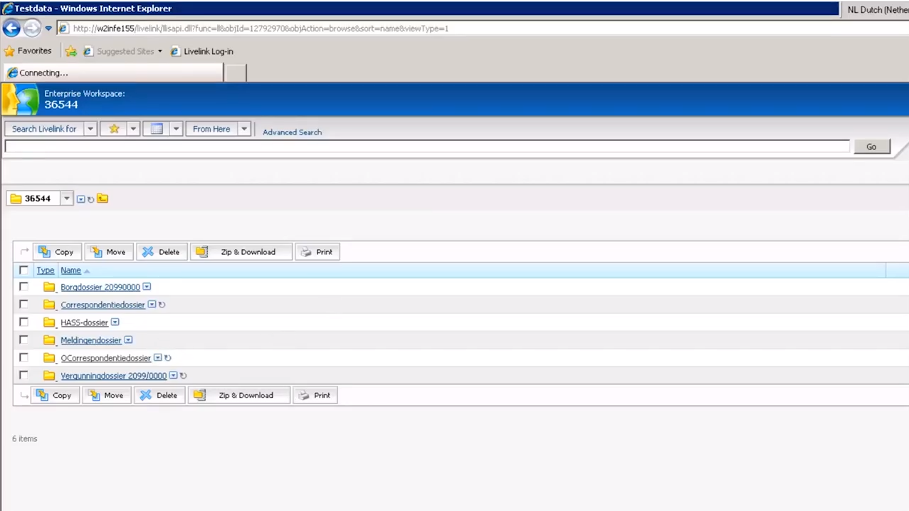 Extract data from OpenText Livelink